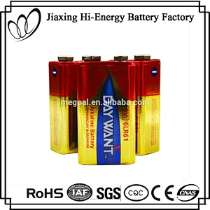 High Performance Alkaline 9V 6LR61 Battery For Toy Car