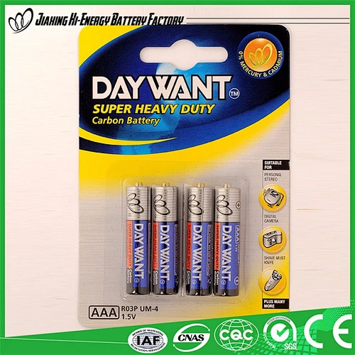 Hot Product Best Sale High Quality extra heavy duty AAA battery 1.5v