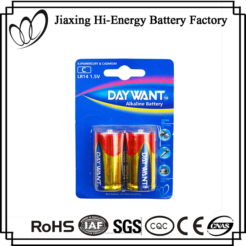 High Energy Alkaline Battery LR14 C Size AM2 1.5V Battery GP