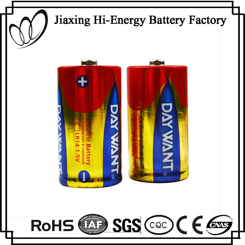 High Energy Alkaline Battery LR14 C Size AM2 1.5V Battery GP