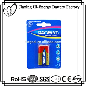 High Performance Alkaline 9V 6LR61 Battery For Toy Car