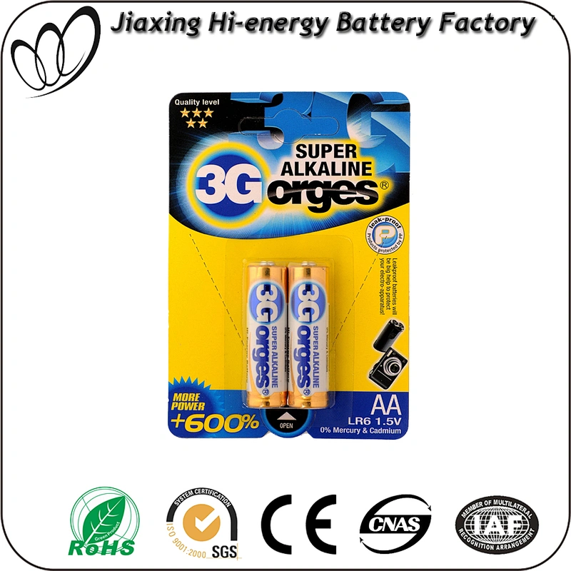 Quality certification with 1.5v lr6 alkaline battery for sale