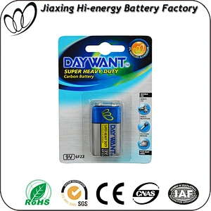 lowest factory price best quality 9v 6f22 super heavy duty primary dry batteries