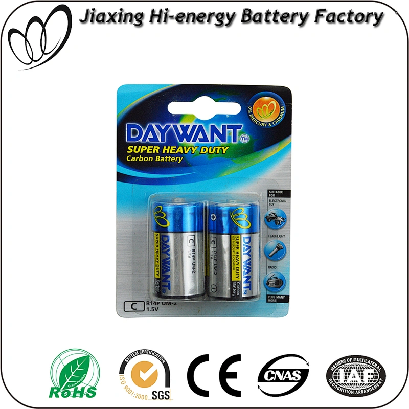 Super Heavy duty battery Size C R14 um2 batteries