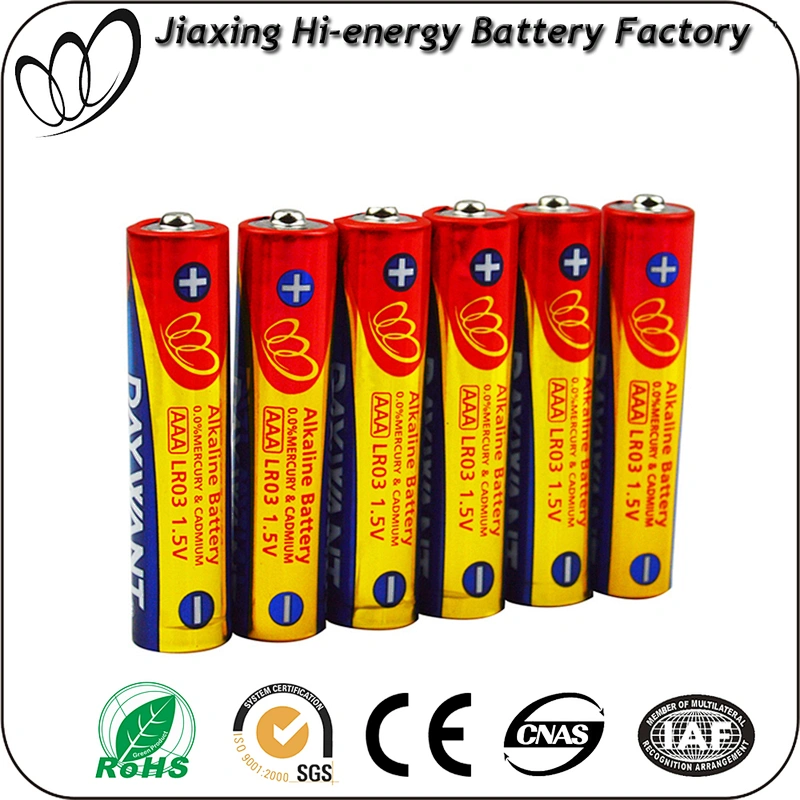 SGS ROHS certificate AM4 LR03 battery AAA factory brand and OEM