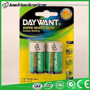 R14/C Size Environment Friendly Fashion Design Primary Battery