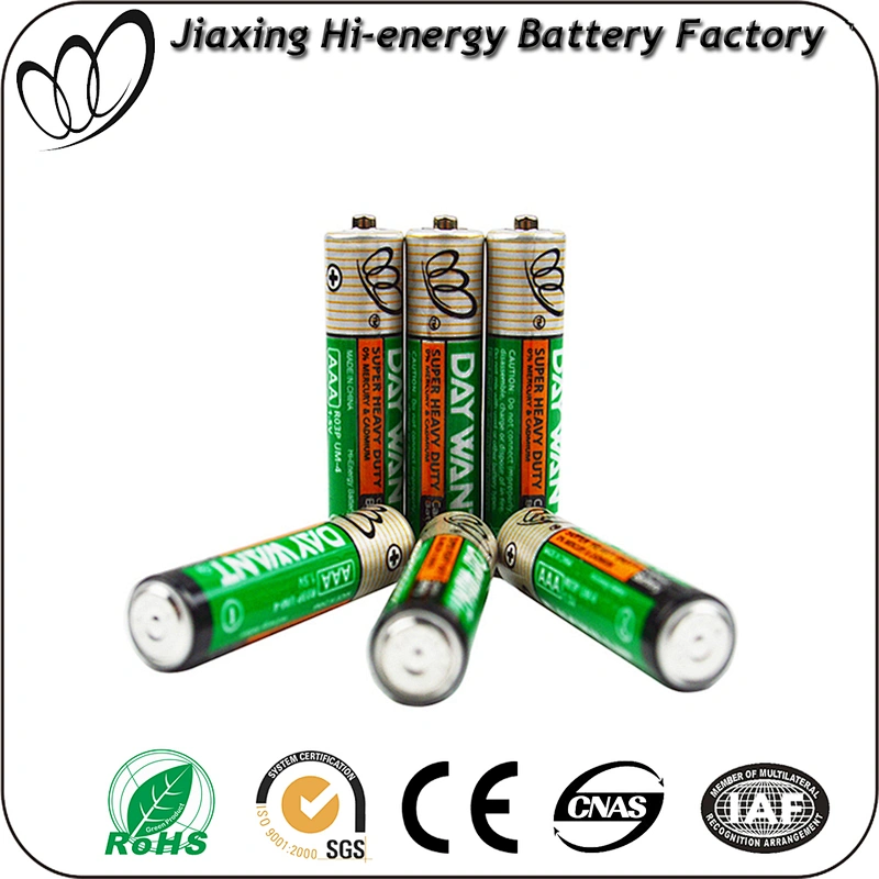 Factory price 1.5v aaa r03 size um4 carbon battery 2 or 4pcs/pack