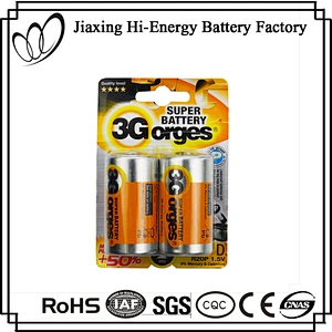 High Performance Carbon Zinc D Size R20P Battery 1.5v