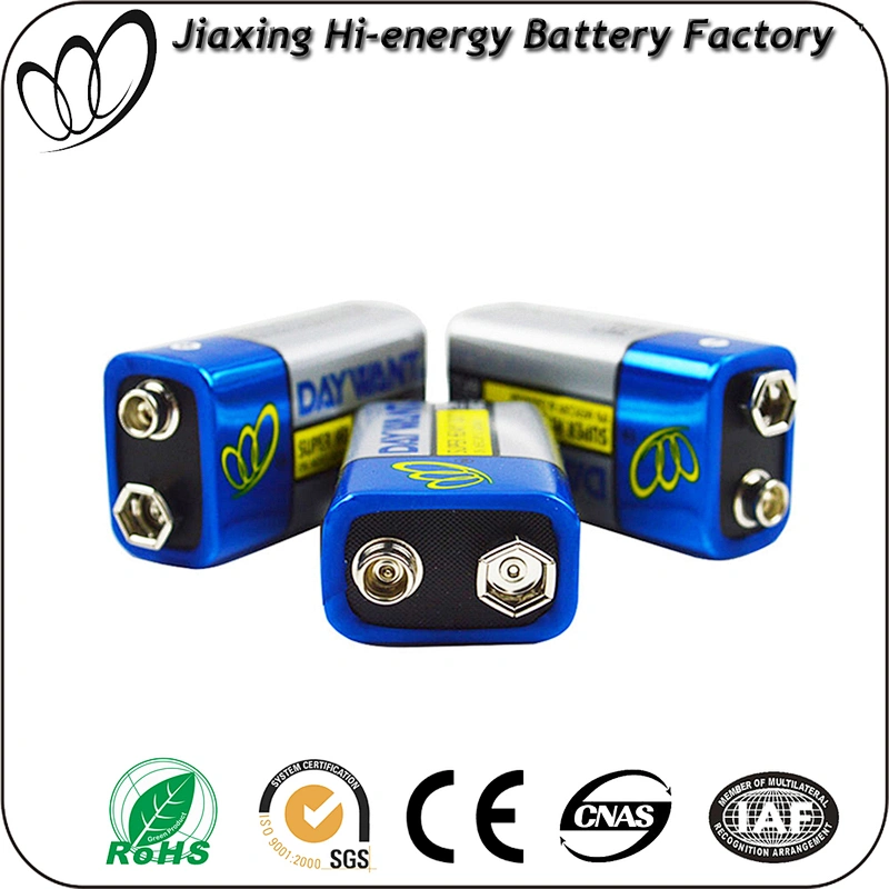 lowest factory price best quality 9v 6f22 super heavy duty primary dry batteries