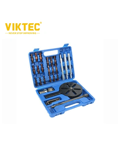 Hole Three-Jaw Puller, with Curved Hook and Red Steel Collet Multifunctional Bearing Removal Tool