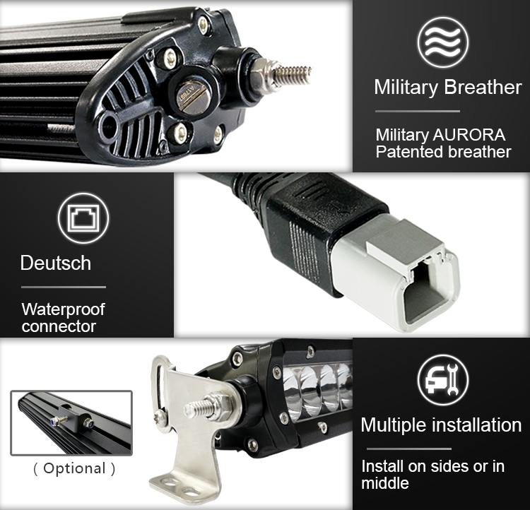 AURORA New Design Dual-color DRL Offroad Driving Light