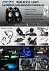 Aurora colorful light waterproof led rgb light mini led light rgb off road led rock lights