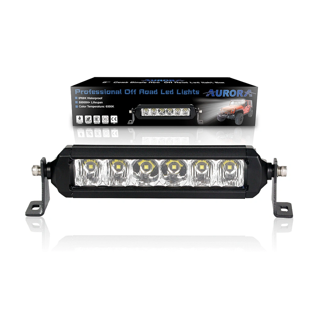 IP68&IP69k smart barra de luz led 6 inch LED light bar No screw 60 watt led floo