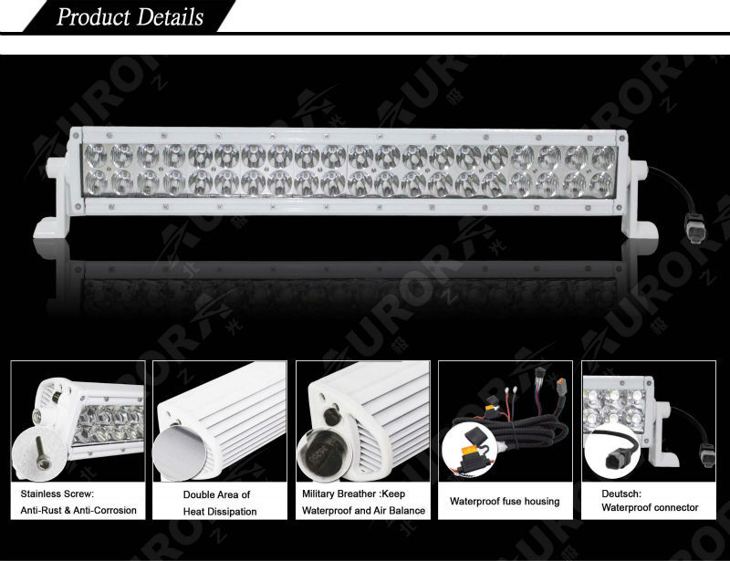 Aurora autolighting system iP69K waterproof off road white marine led lights