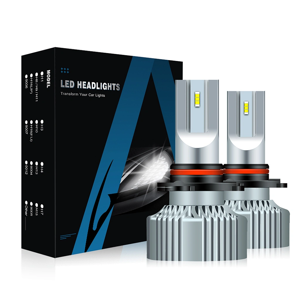Stable Performance  Aurora 1+1 Patent Design V5 11000LM Fanless Heatsink Car Led