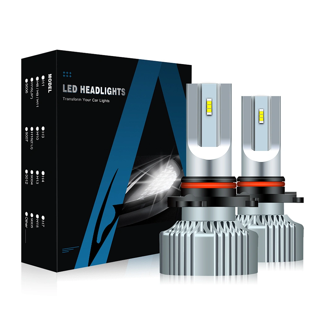 Aurora Patent 1+1 Design V5 5700K ZES Chip 11000LM  Fanless Heatsink  9006 H7 H4
