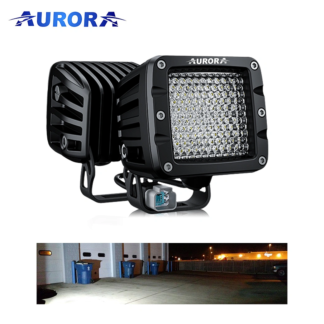 IP68 IP69K Waterproof 40W Diffusion Beam Tractor LED Cube Light Mining LED Work 