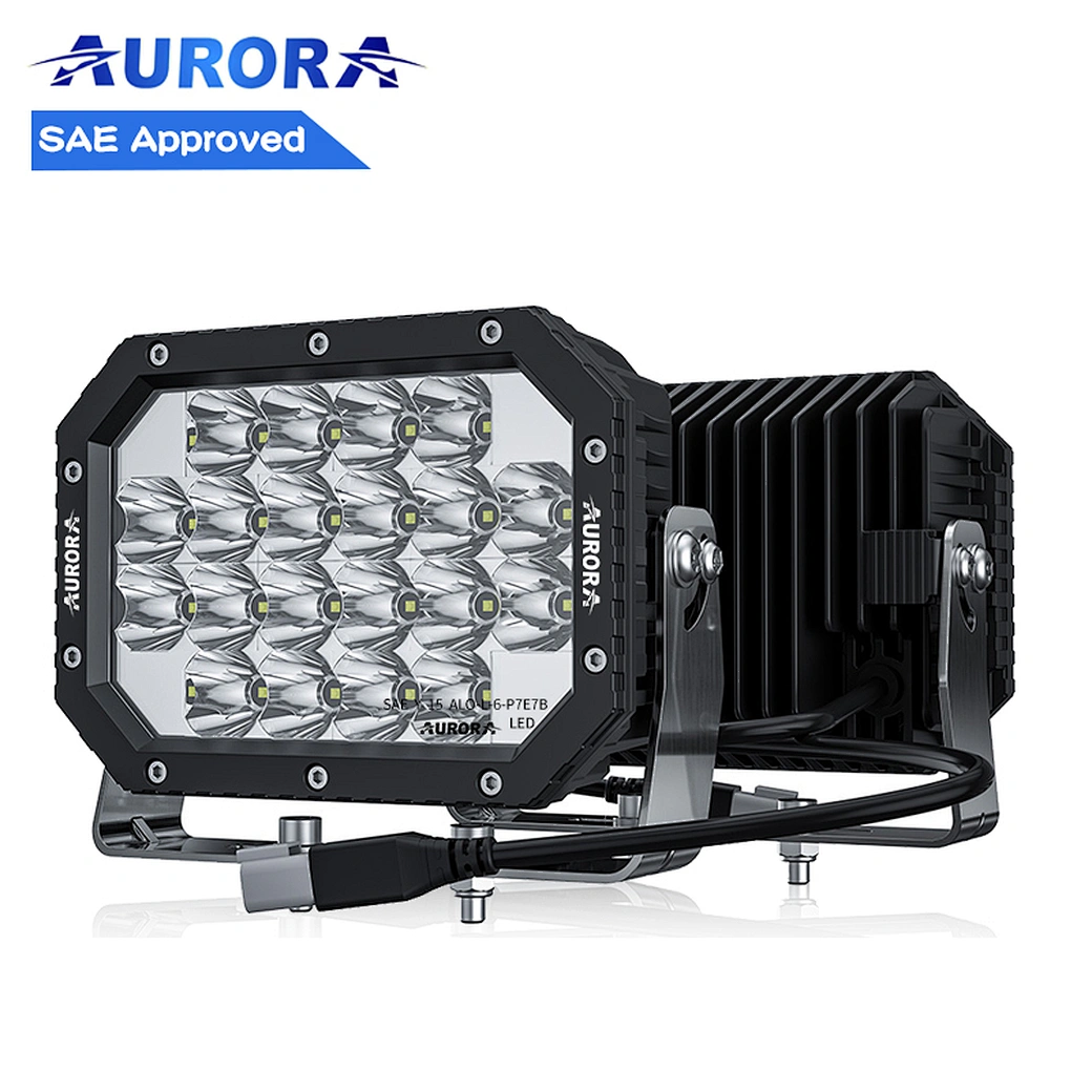 Aurora SAE Quad LED Driving Light with IP69K waterproof and good price