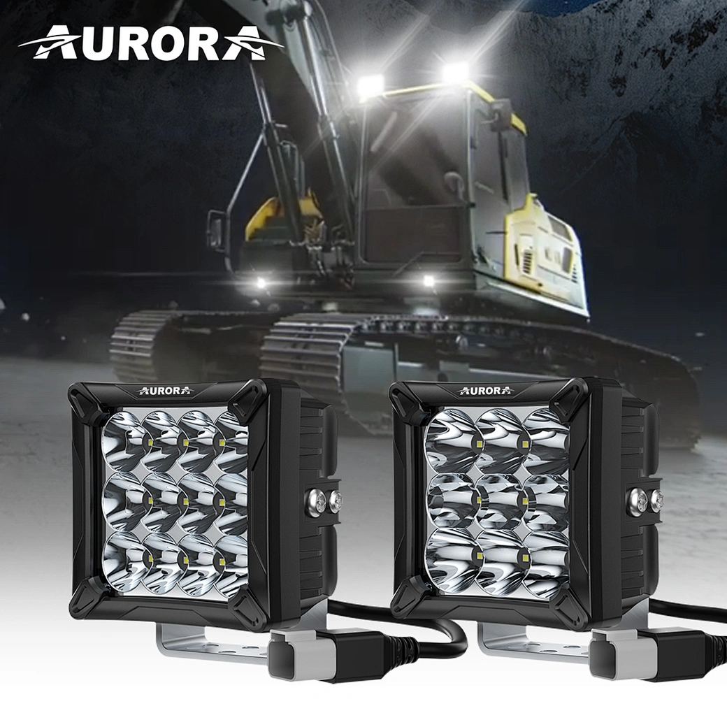 Super Bright Square LED Work Light 4inch 120W Led Mining Work Light  for Agricul