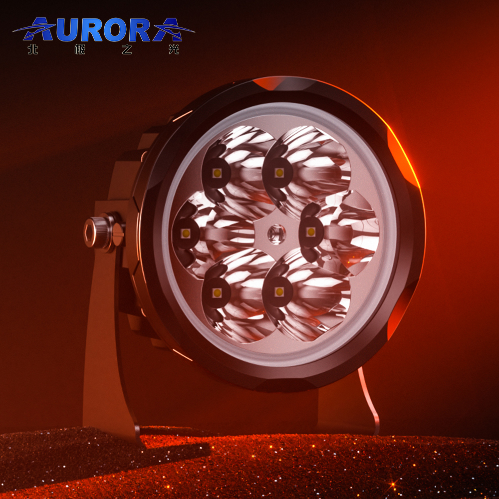 AURORA 4 inch car Led Working light Offroad Spot Flood Truck Round LED Driving L
