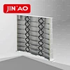 Telescopic springs as protection steel bellow cover for cnc automation