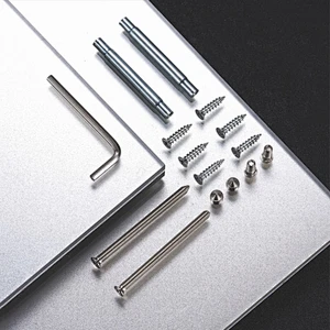 steel plain split slotted iron door handle screw set for door locks