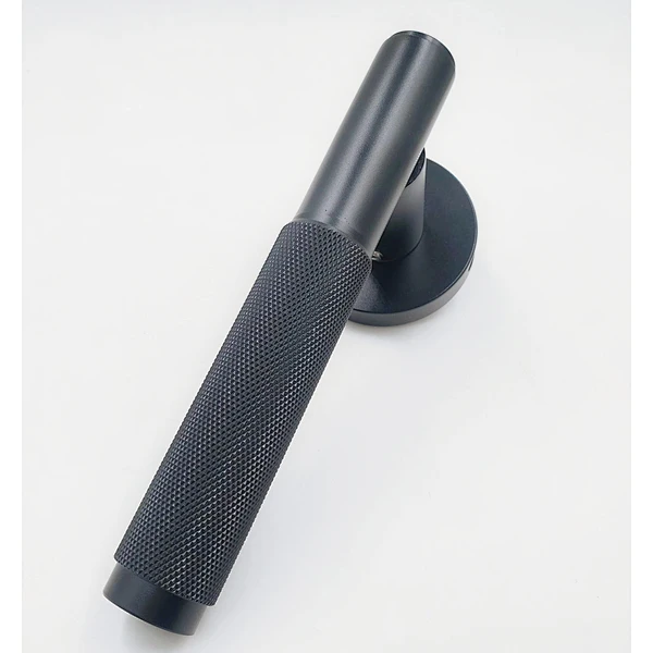 Popular Black  Knurled lever handle door locks