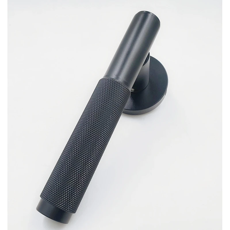 Popular Black  Knurled lever handle door locks
