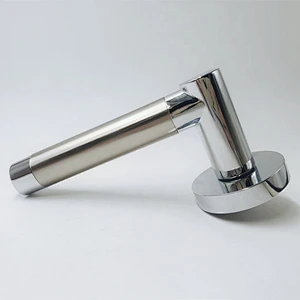 Popular high quality pull interior door handle satin nickel polished chrome door handle lever