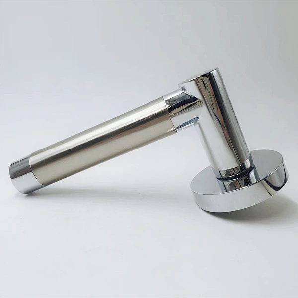 Popular high quality pull interior door handle satin nickel polished chrome door handle lever