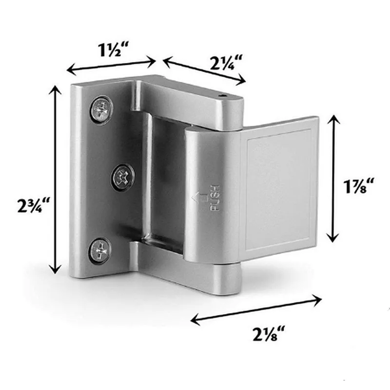 Anti-theft Zinc Alloy Extra Home Security Privacy Door Latch Lock Inner door Swinging Door Reinforcement Lock