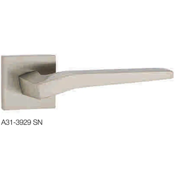 Privacy security wooden door models zinc door handle