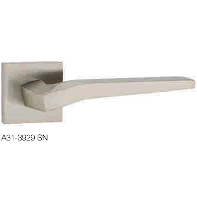 Privacy security wooden door models zinc door handle