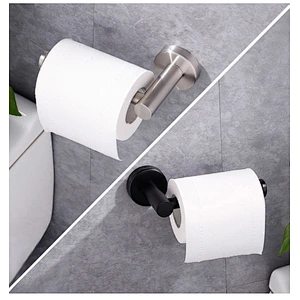 Stainless steel 304 paper towel holder toilet roll holder Bathroom hook wall hanging Punch free metal hook