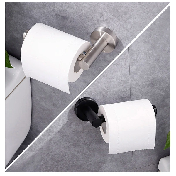Stainless steel 304 paper towel holder toilet roll holder Bathroom hook wall hanging Punch free metal hook