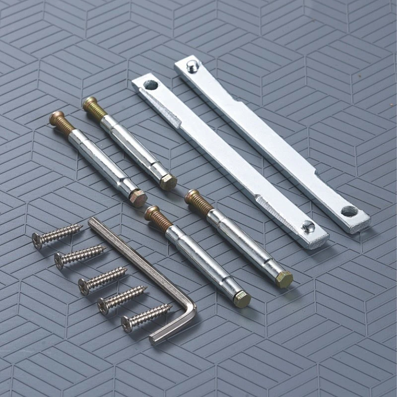 steel plain split slotted iron door handle screw set for door locks