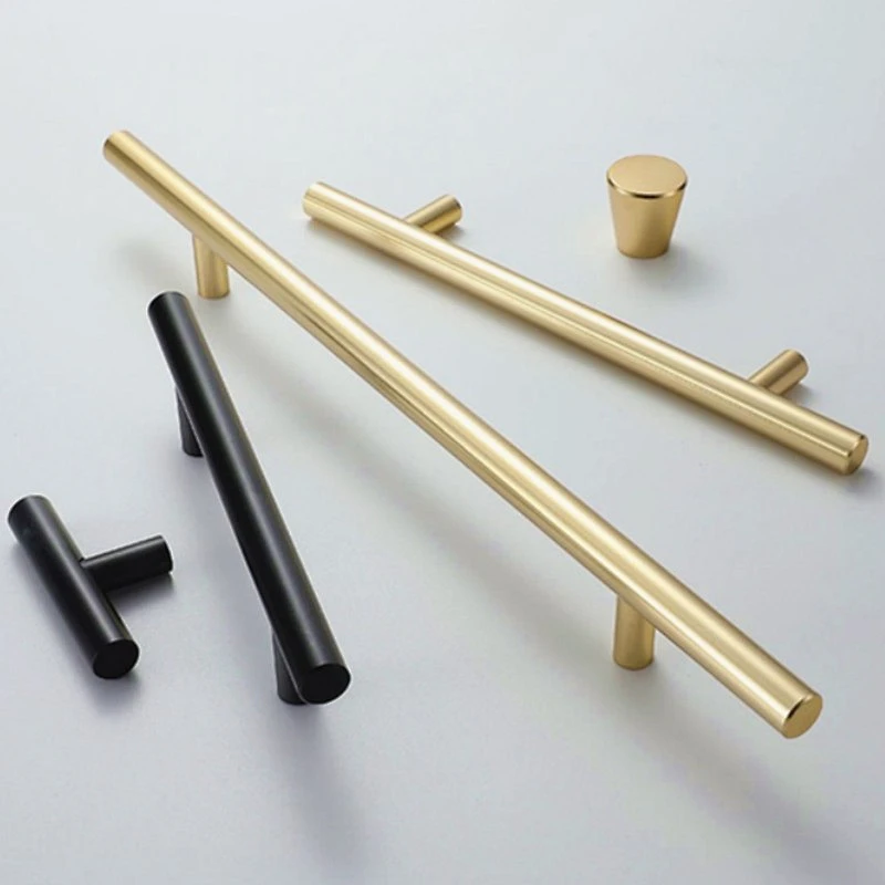 pull knobs kitchen cabinet handle T bar handle aluminium cabinet profile handle dresser drawer door knobs