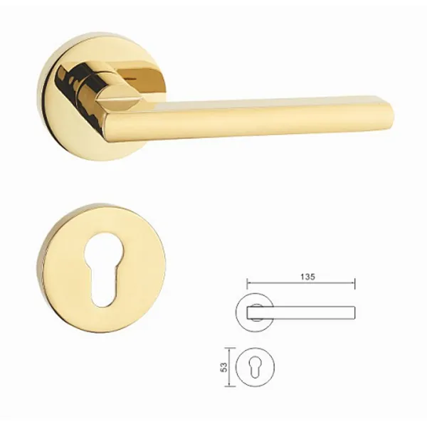 Súper calidad Gold zinc clásico de alto nivel exterior exterior euro mercado de aluminio aluminio moderno puerta de puerta