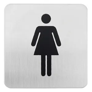 Toilet Stainless steel letter A B C D code house Big Modern outdoor  SS push door plate sign plate