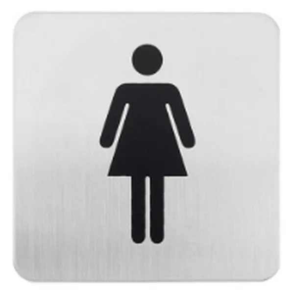 Toilet Stainless steel letter A B C D code house Big Modern outdoor  SS push door plate sign plate
