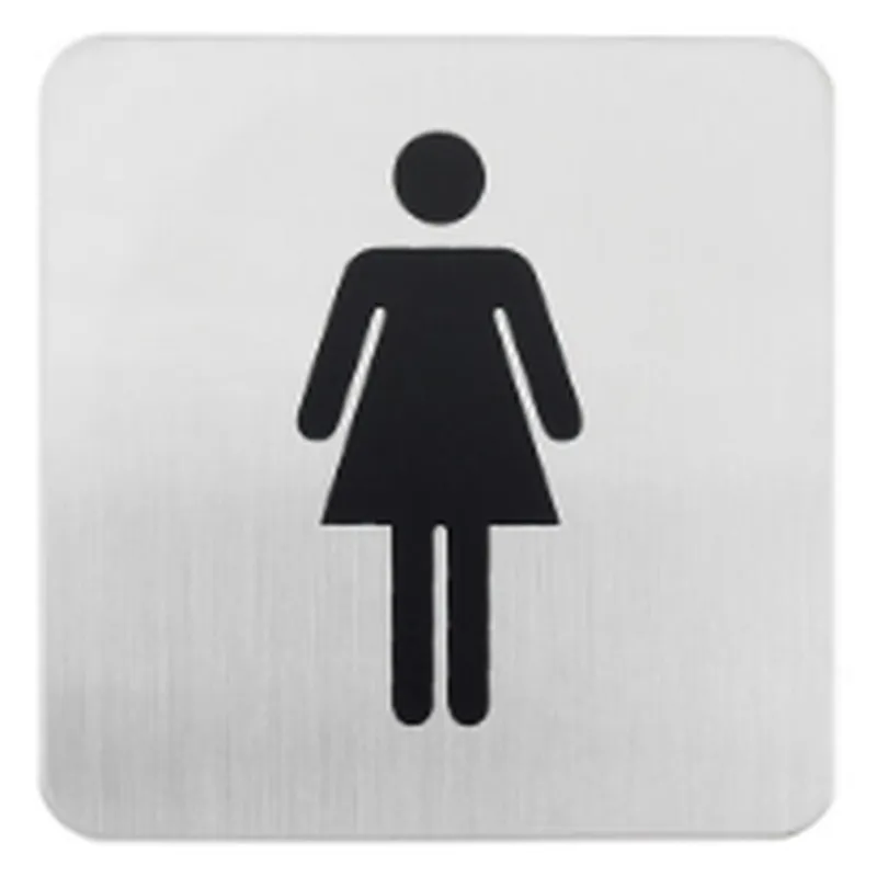 Toilet Stainless steel letter A B C D code house Big Modern outdoor  SS push door plate sign plate