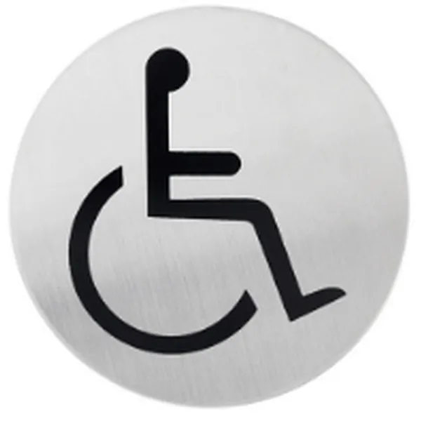 Toilet Stainless steel letter A B C D code house Big Modern outdoor  SS push door plate sign plate