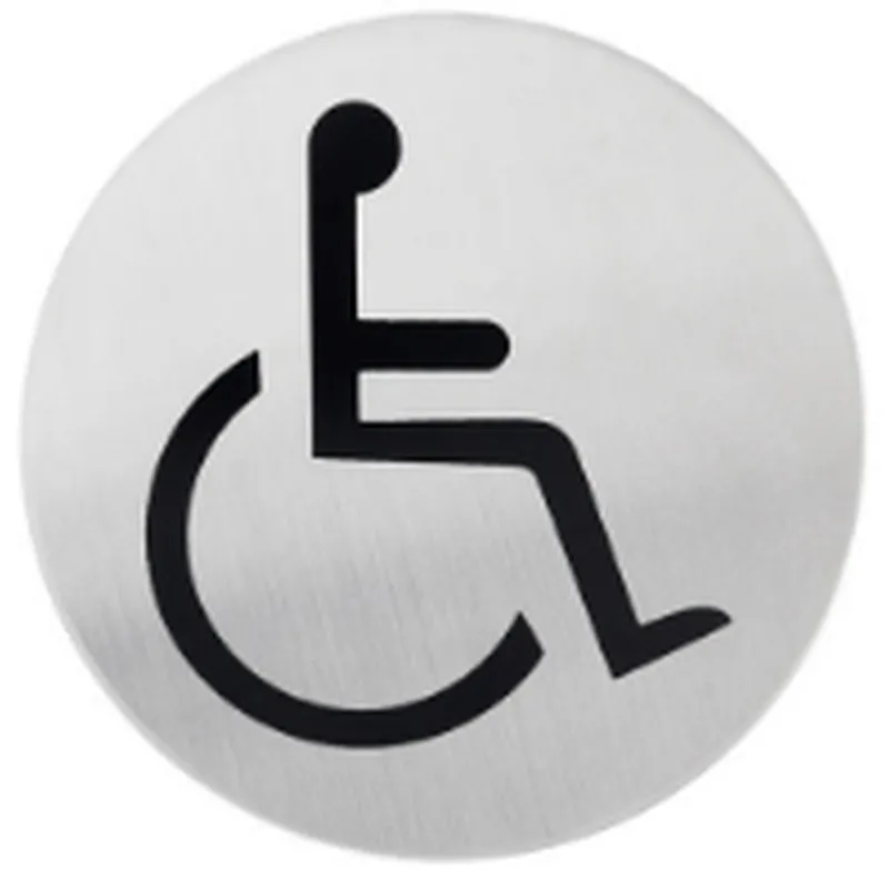 Toilet Stainless steel letter A B C D code house Big Modern outdoor  SS push door plate sign plate