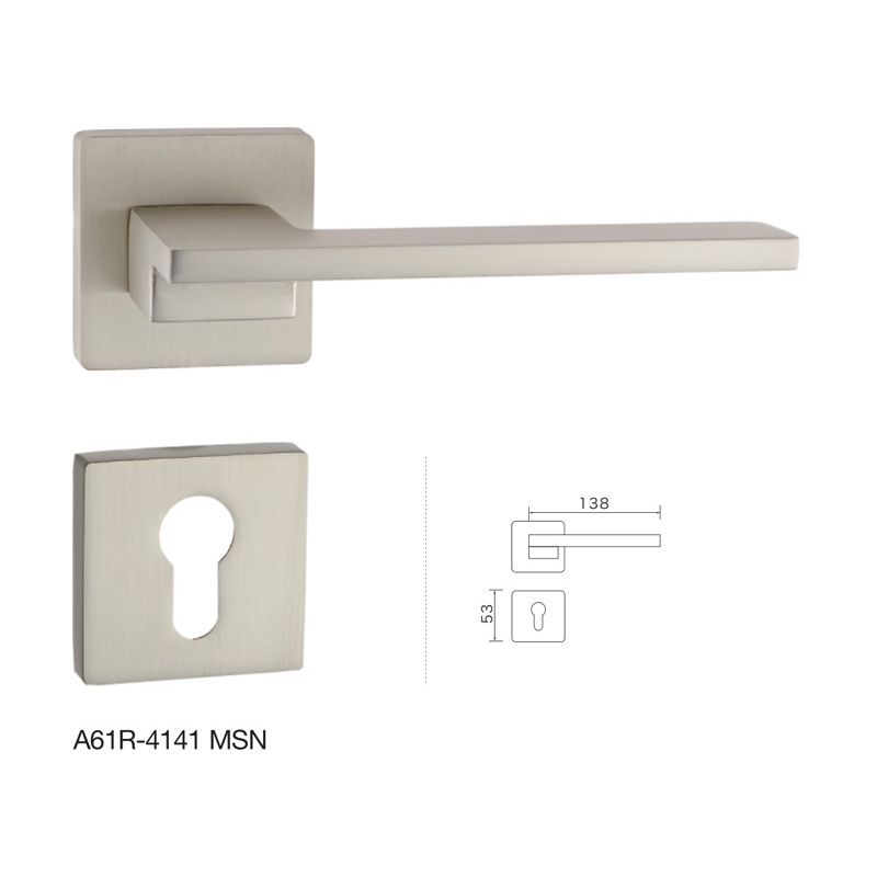 Poland market Zinc Door Handle for wooden door A61R-4141