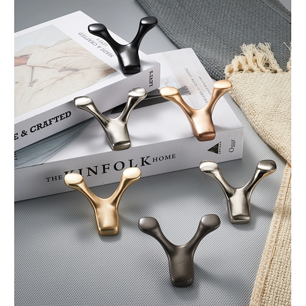 Ollie Design Hardware Zinc Alloy Decorative Wall Mounted Metal Door Hanger Clothes Coat Rack Wall Hooks