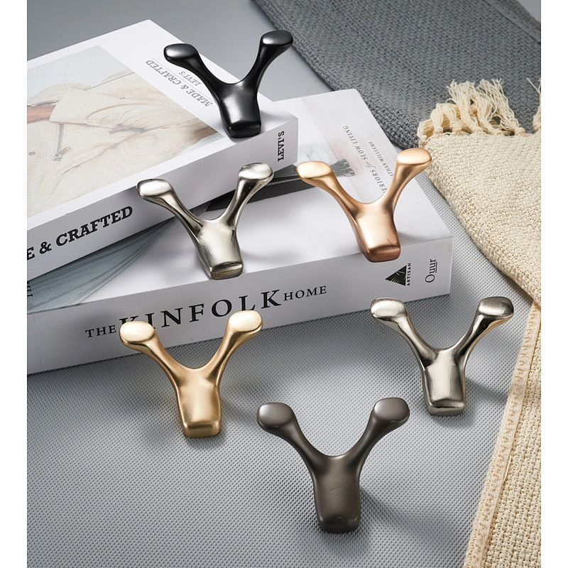 Ollie Design Hardware Zinc Alloy Decorative Wall Mounted Metal Door Hanger Clothes Coat Rack Wall Hooks