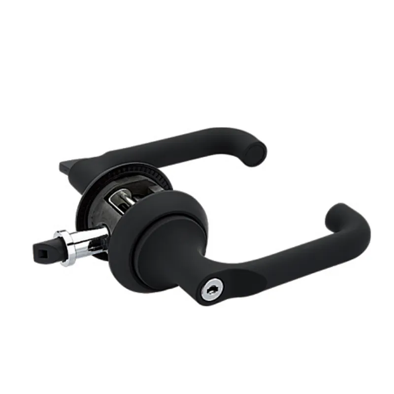 Simple design door handle and locks integrated quick install lock