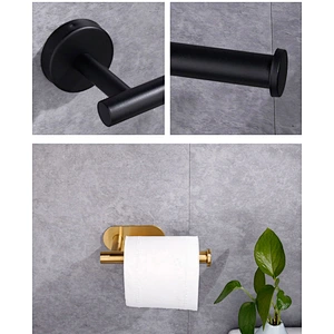 Stainless steel 304 paper towel holder toilet roll holder Bathroom hook wall hanging Punch free metal hook