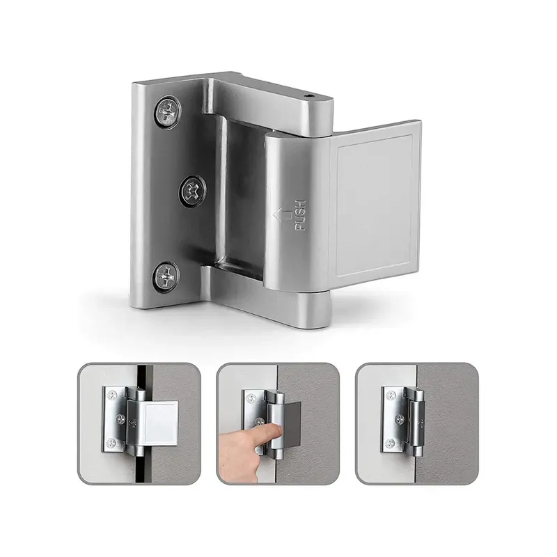 Anti-theft Zinc Alloy Extra Home Security Privacy Door Latch Lock Inner door Swinging Door Reinforcement Lock