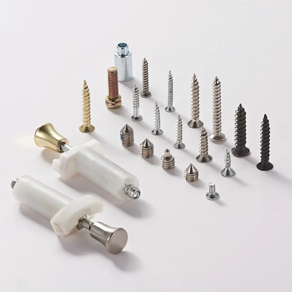 steel plain split slotted iron door handle screw set for door locks
